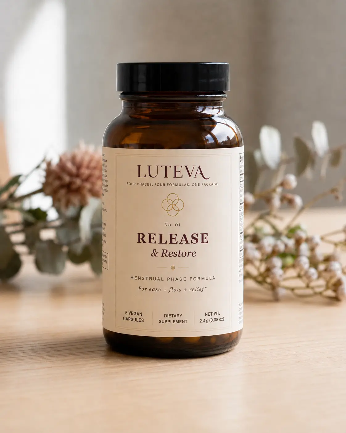 Phase 1 Release and Restore capsule bottle
